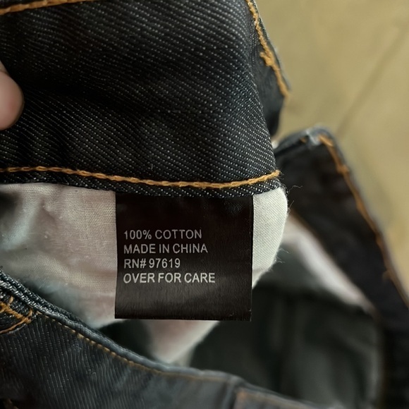 Men's Dark Denim Skinny Jeans - Picture 7 of 12